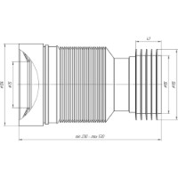 Manșon WC Excentric Aniplast K828 imaginea #2 — magazin online Desire.md