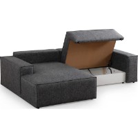 Canapea de colț Trendy Pirlo Dark Grey L 260x170x78cm GTR003335 imaginea #4 — magazin online Desire.md