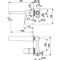 Baterie lavoar Armatura Malaga (124004) imaginea #2 — magazin online Desire.md