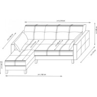 Canapea de colț Trendy Polya Beige 216x130x86cm GTR007523 imaginea #5 — magazin online Desire.md