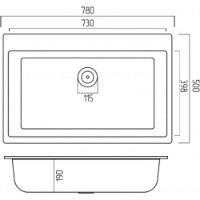Chiuvetă de bucătărie Elefant Bogema 7850 Black imaginea #2 — magazin online Desire.md
