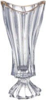 Ваза Bohemia Plantica 40cm Gold Rim