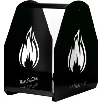 Suport pentru depozitat lemne Art Flame Terra Black