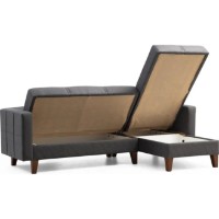 Canapea de colț Trendy Polya Dark Grey 216x130x86cm GTR007525 imaginea #5 — magazin online Desire.md