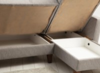 Canapea de colț Trendy Polya Light Grey 216x130x86cm GTR007522 imaginea #3 — magazin online Desire.md