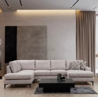 Угловой диван Trendy Porto EOT-C-02-CHL Beige 314x200x90cm GTR003630 фото №2 — интернет-магазин Desire.md