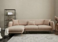 Угловой диван Trendy Simena Beige L 266x133x80cm GTR003371