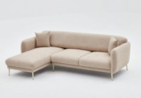 Угловой диван Trendy Simena Beige L 266x133x80cm GTR003371 фото №7 — интернет-магазин Desire.md