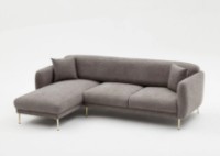 Угловой диван Trendy Simena Grey L 266x133x80cm GTR003373 фото №6 — интернет-магазин Desire.md