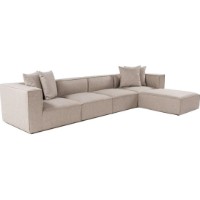 Canapea de colț Trendy Sora L1-O1-O1-1R-POUFFE Beige Sand 350x190x65cm GTR003613 imaginea #4 — magazin online Desire.md