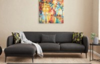 Canapea de colț Trendy Venus Anthracit L 266x133x80cm GTR003374