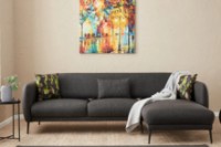 Угловой диван Trendy Venus Anthracit R 266x133x80cm GTR003428