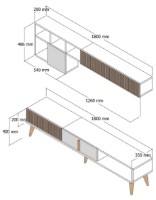 Гостиная Trendy Milan Walnut/Cream GTR000188 фото №4 — интернет-магазин Desire.md