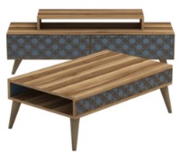 Living Trendy Oras Walnut/Blue GTR001239 imaginea #2 — magazin online Desire.md