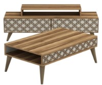 Living Trendy Oras Walnut/Cream GTR001240 imaginea #2 — magazin online Desire.md