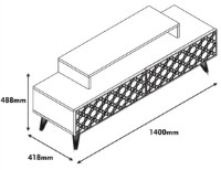 Living Trendy Oras Walnut/Cream GTR001240 imaginea #4 — magazin online Desire.md