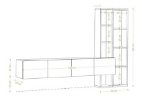 Гостиная Trendy Pana White/Sapphire Oak GTR006429 фото №3 — интернет-магазин Desire.md