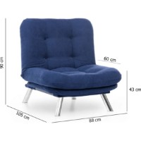 Fotoliu Trendy Misa Solo Navy Blue 88x105x90cm GTR001987 imaginea #7 — magazin online Desire.md