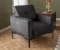 Fotoliu Trendy Mustang Anthracit 86x88x88cm GTR002035 imaginea #2 — magazin online Desire.md