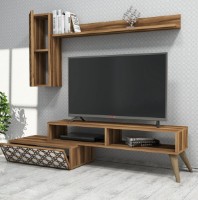 Living Trendy Planeta Walnut/White 150x37.8x37.2cm GTR000123 imaginea #3 — magazin online Desire.md