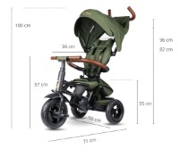 Bicicletă copii Qplay Rito Deluxe Olive Green imaginea #3 — magazin online Desire.md