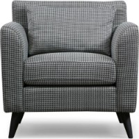 Fotoliu Trendy Nordic Modelat Black/White 75x82x83cm GTR002007 imaginea #2 — magazin online Desire.md