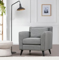 Fotoliu Trendy Nordic Modelat Black/White 75x82x83cm GTR002007