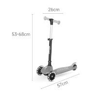 Trotinetă Qplay Sparkling Nude Pink imaginea #4 — magazin online Desire.md