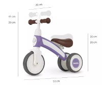 Bicicleta fără pedale Qplay Sweetie Purple imaginea #7 — magazin online Desire.md
