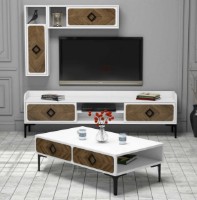 Living Trendy Samba White/Walnut/Black GTR001292