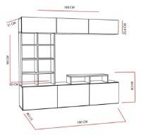 Гостиная Trendy Sasa Teak/Black GTR006467 фото №4 — интернет-магазин Desire.md