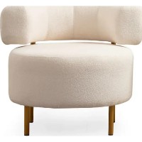 Fotoliu Trendy River Round White 85x76x80cm GTR002011 imaginea #3 — magazin online Desire.md