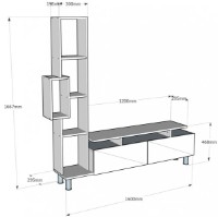 Гостиная Trendy Tulip White/Walnut GTR000382 фото №4 — интернет-магазин Desire.md
