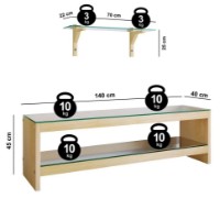 Living Trendy TV302 Oak GTR000326 imaginea #4 — magazin online Desire.md