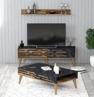 Living Trendy Valensiya 140 Walnut/Black Marble GTR001250