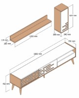 Living Trendy Valensiya Walnut GTR000147 imaginea #3 — magazin online Desire.md