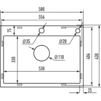 Chiuvetă de bucătărie Bohm HM 58x43-215 Satin imaginea #2 — magazin online Desire.md