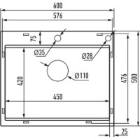Chiuvetă de bucătărie Bohm HM 60x50-215 Nano Black imaginea #2 — magazin online Desire.md