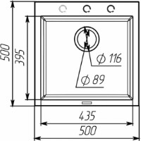 Chiuvetă de bucătărie Elefant Galax 5050 Gray imaginea #2 — magazin online Desire.md