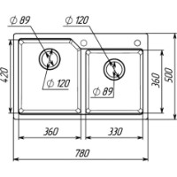 Chiuvetă de bucătărie Elefant Harmony 7850 Safari imaginea #3 — magazin online Desire.md