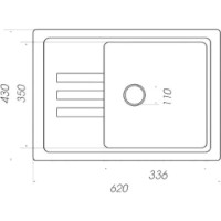 Chiuvetă de bucătărie Elefant Liana 6243 Black Metallic imaginea #2 — magazin online Desire.md