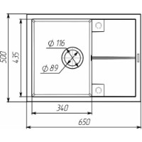Chiuvetă de bucătărie Elefant Lotus 6550 Carbon imaginea #3 — magazin online Desire.md