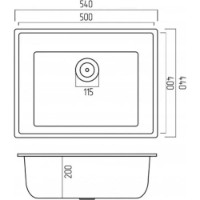 Chiuvetă de bucătărie Elefant Oasiss 5444 Gray imaginea #3 — magazin online Desire.md