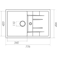 Chiuvetă de bucătărie Elefant Troya 7850 Black imaginea #3 — magazin online Desire.md
