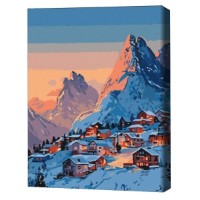 Tablou pe numere Brushme Морозное утро 40x50cm (BS54491FC)