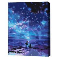 Tablou pe numere Brushme Ночная набережная 40х50cm (BS66007FC)