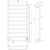 Uscător de prosoape Elna Cascad Lux 10 (29569) imaginea #2 — magazin online Desire.md