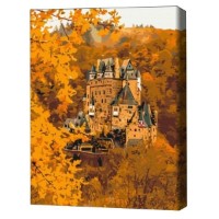 Tablou pe numere Brushme Осенний замок 40х50cm (BS52372FC)