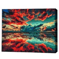 Tablou pe numere Brushme Отражение мира 30x40cm (RBS52183FC)