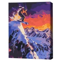 Tablou pe numere Brushme Покоритель гор 40х50cm (BS54104FC)